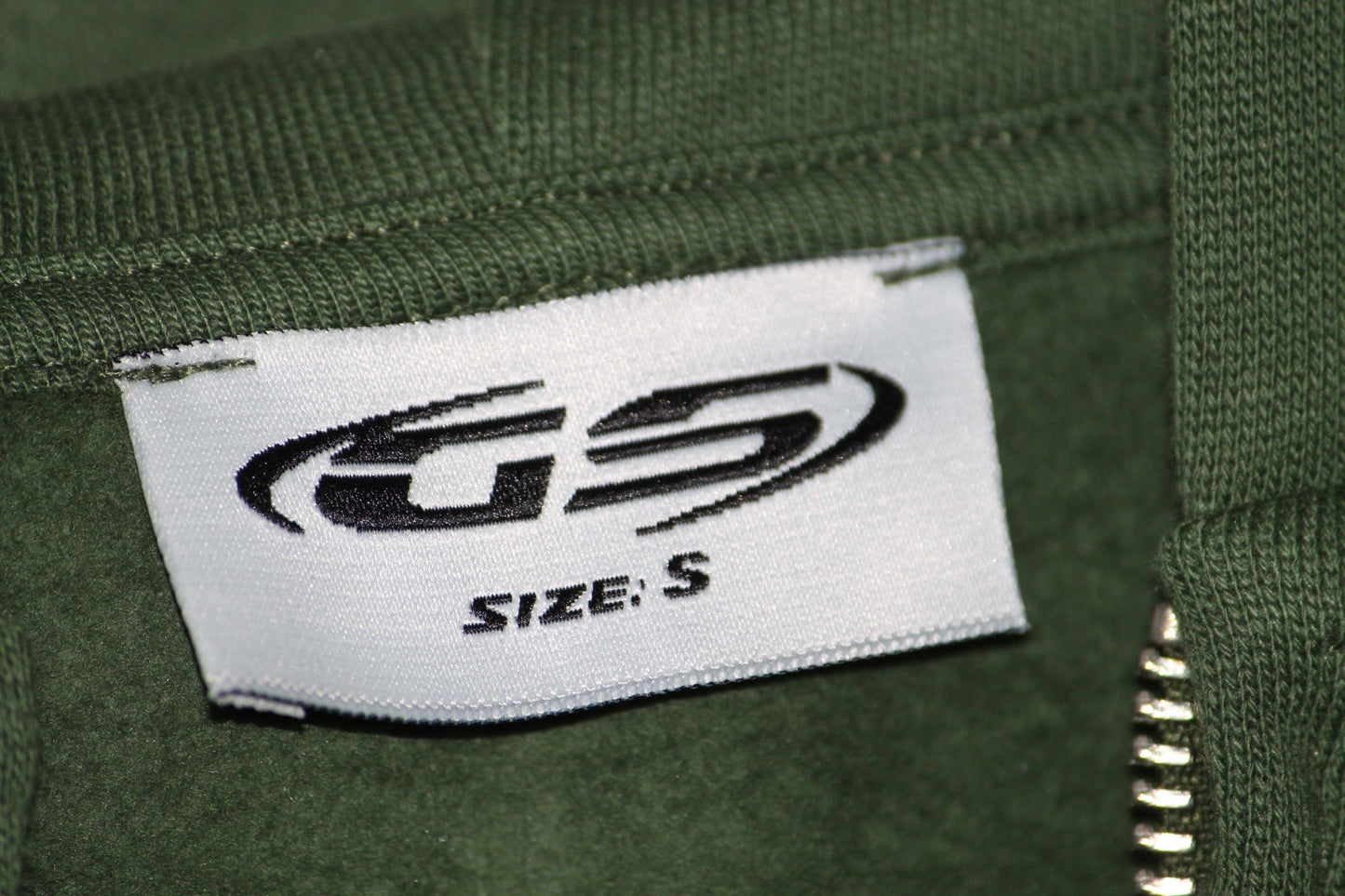 DARK GREEN ZIPPER